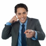Man making call you gesture