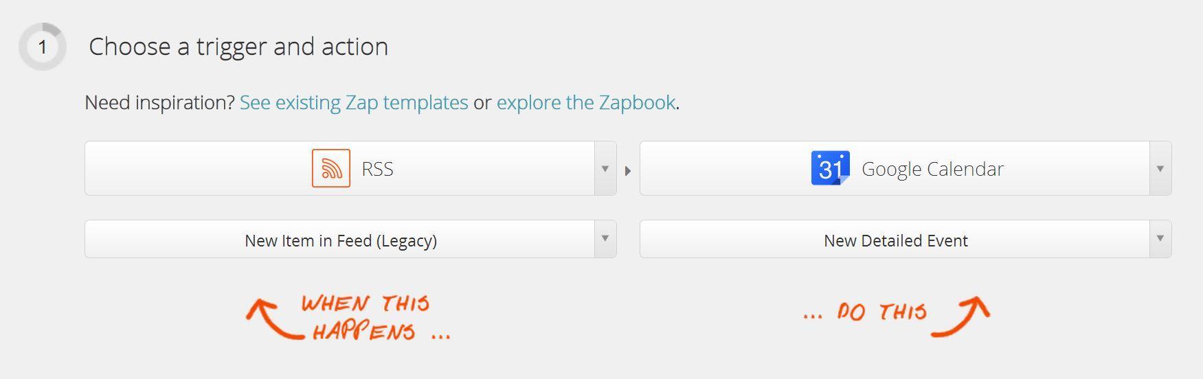 To use Zapier with Google Calendar, tell it to create a "New Detailed Event"