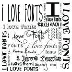 i love fonts