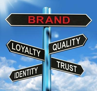 Brand signpost with brand qualities