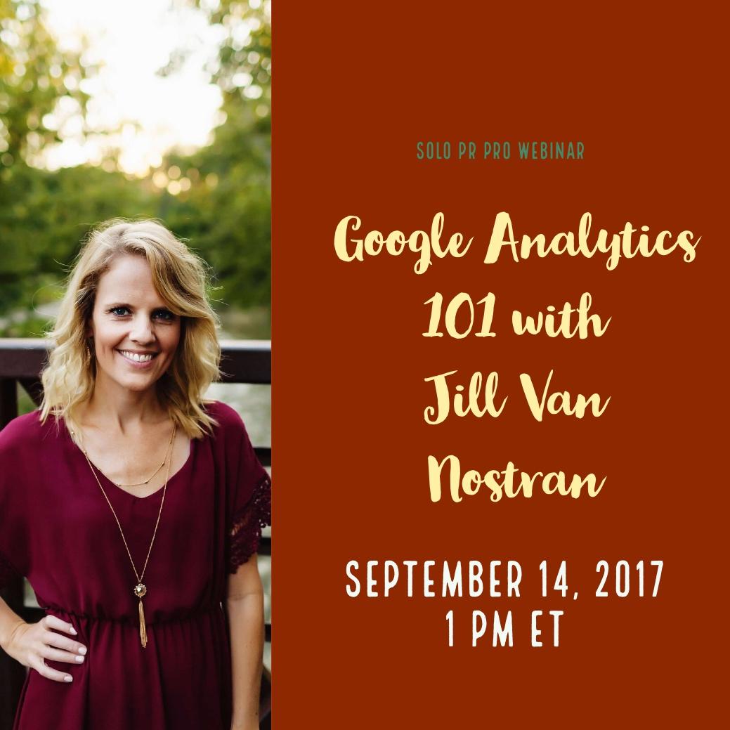 Webinar Recording: Google Analytics 101